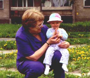 Elizabeth with American Grandma in Poland
